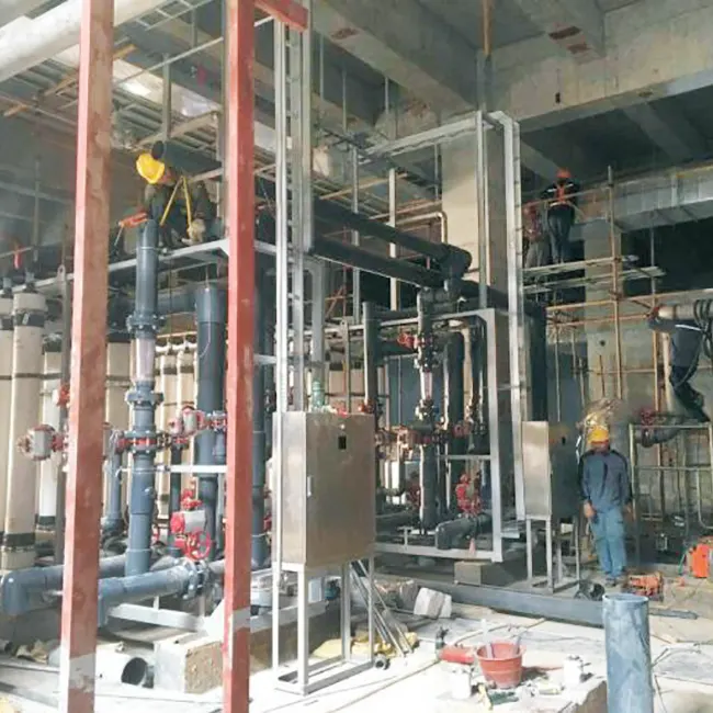 Water treatment workshop on-site case